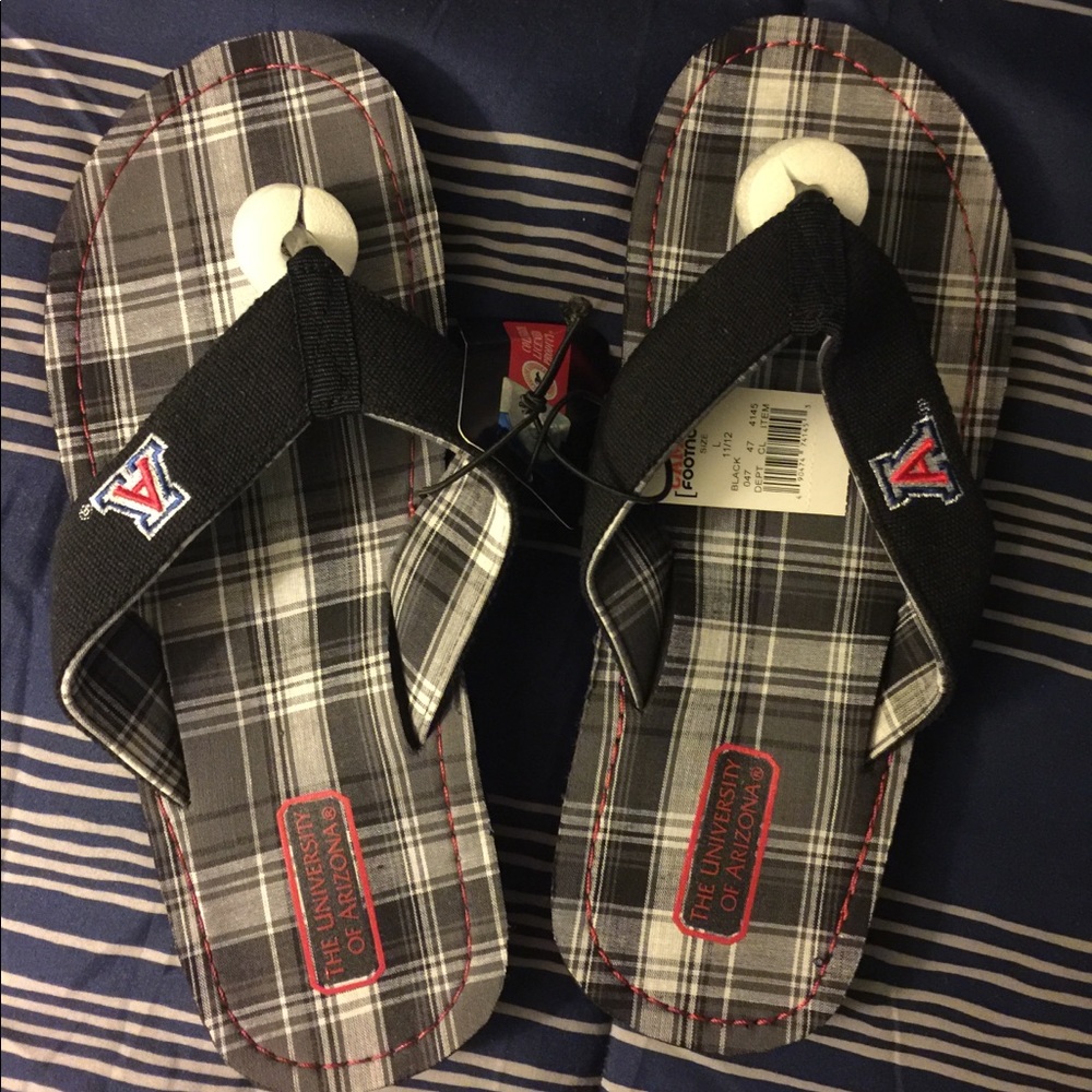 Arizona Wildcats Men’s Sandals Size 11/12 Lrg NWT